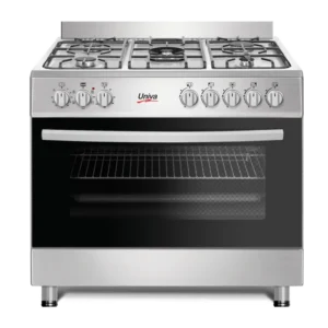Univa 5 Burner Gas Electric Stove Stainless Steel