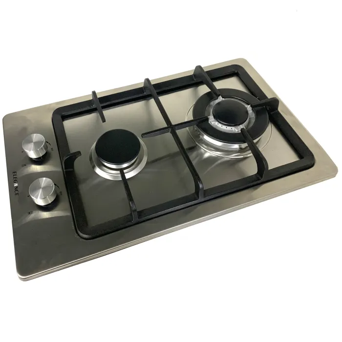 Elegance 2 Burner Gas Hob Stainless Steel HG012