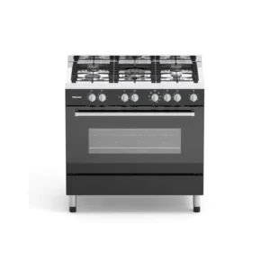 Hisense 90cm Gas Stove Electronic Oven Black