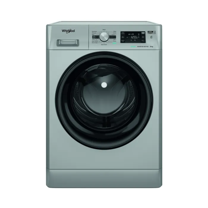 Whirlpool 8kg Front Load Washer Metallic