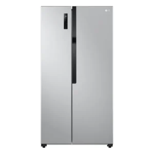 LG 519L Side by Side Fridge Freezer Silver GCFB507PQAM